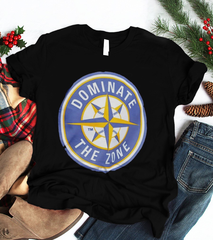 Seattle Mariners Dominate The Zone Compass Baseball Star T-Shirt