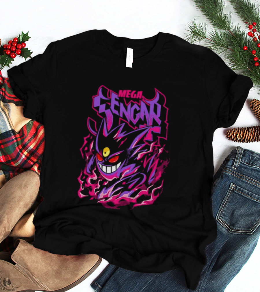 Mega Gengar Pokémon GO Fiery Purple T-Shirt