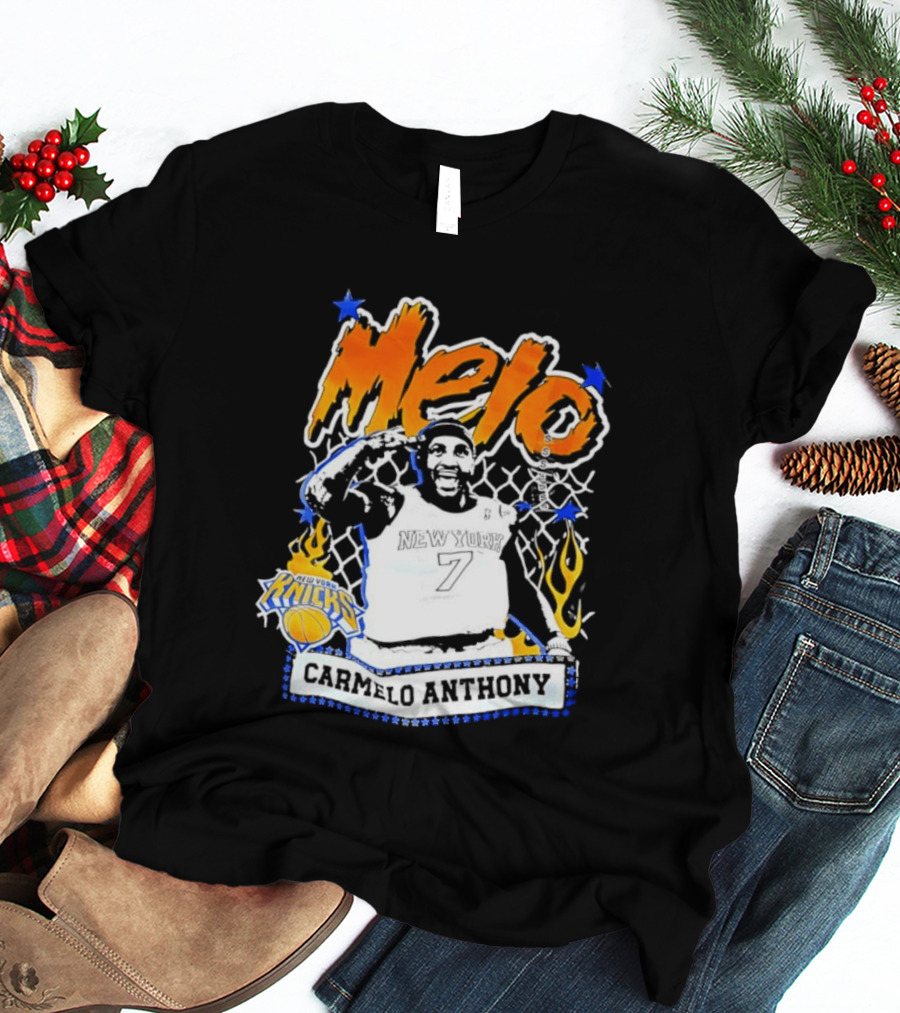 Melo Carmelo Anthony New York Knicks Basketball Star T-Shirt