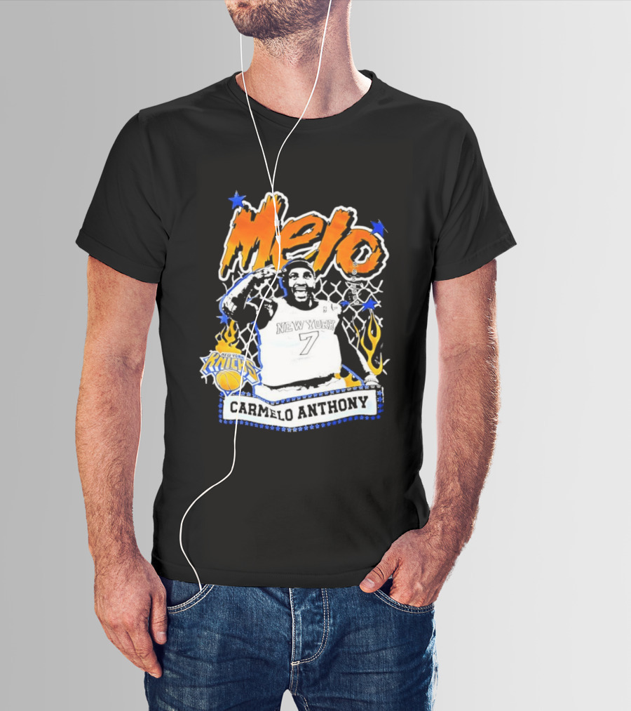 Melo Carmelo Anthony New York Knicks Basketball Star T-Shirt
