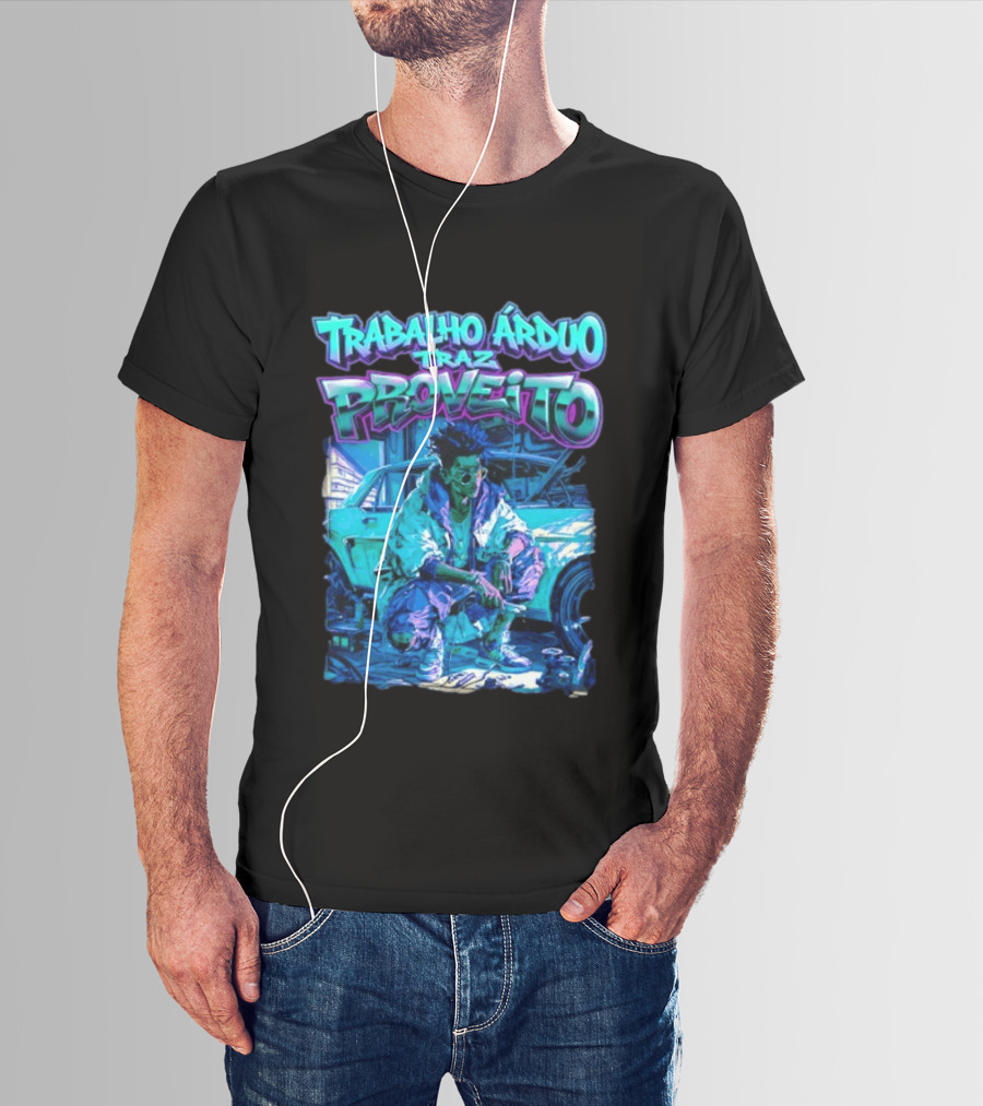 Trabalho Árduo Traz Proveito Neon T-Shirt