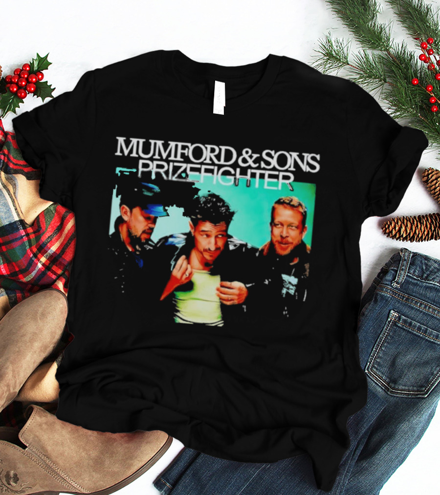 Mumford And Sons Prizefighter North America Tour 2026 City Dates Washed Vintage Band Merch T-Shirt