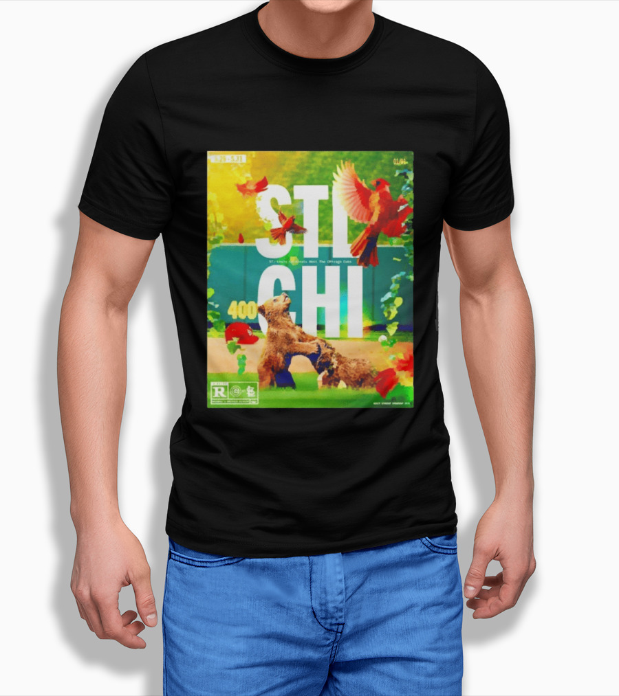 STL CHI St Louis Cardinals Vs Chicago Cubs 400 Stadium Rivalry 9 25 31 T-Shirt