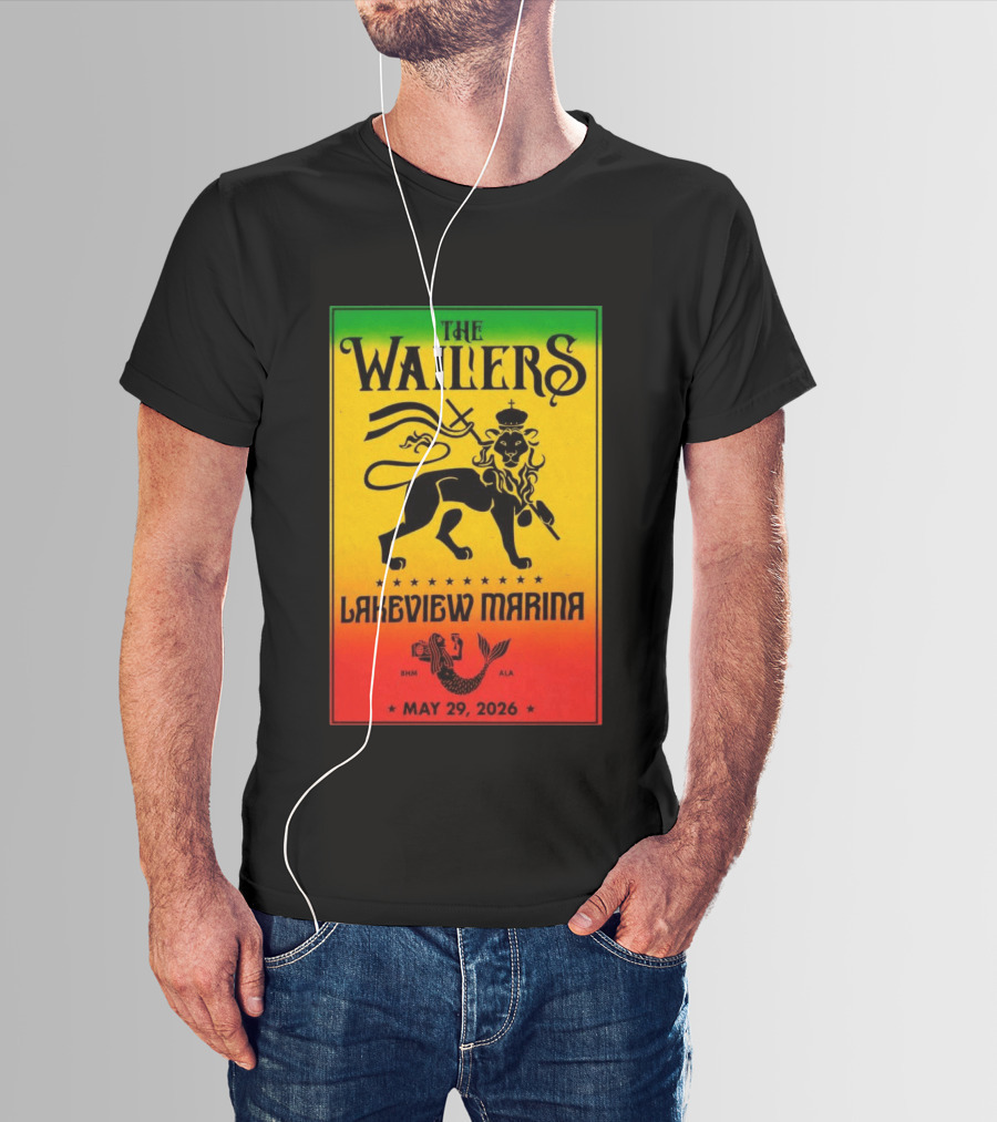 The Wailers Lakeview Marina Birmingham AL May 29 2026 Lion And Mermaid T-Shirt