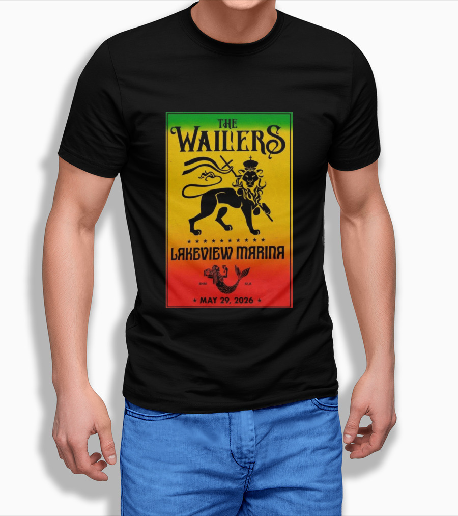 The Wailers Lakeview Marina Birmingham AL May 29 2026 Lion And Mermaid T-Shirt