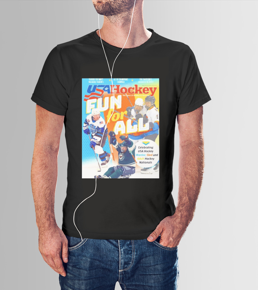 USA Hockey Fun For All Celebrating Warrior Sled And Adult Hockey Nationals T-Shirt