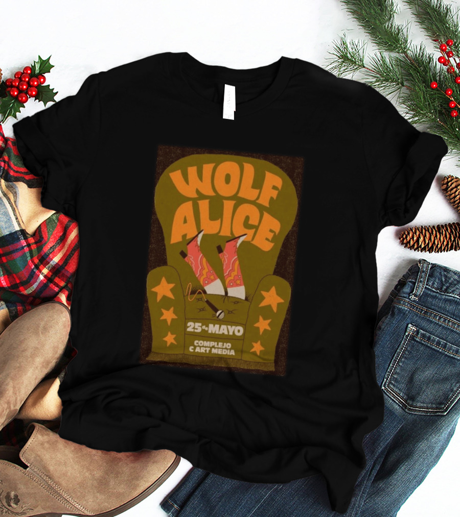 Wolf Alice Complejo C Art Media 25 De Mayo 2026 T-Shirt