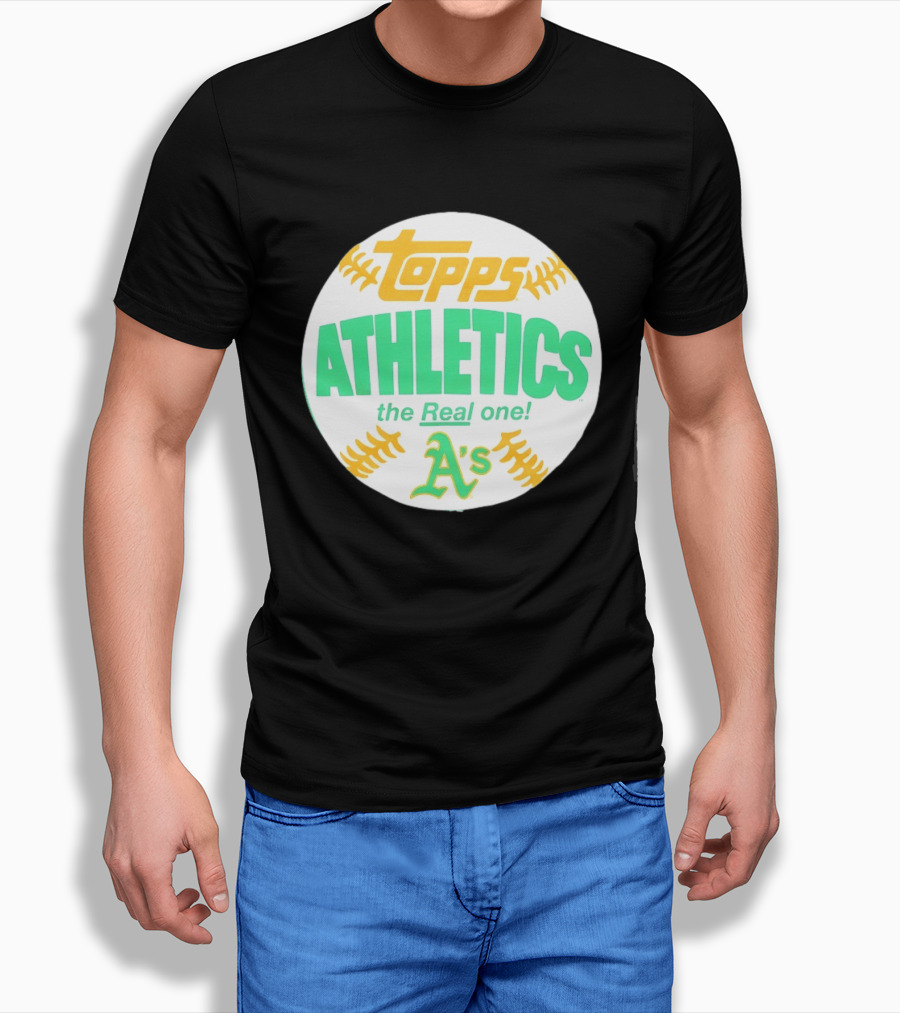Topps Athletics The Real One A's Baseball T-Shirt