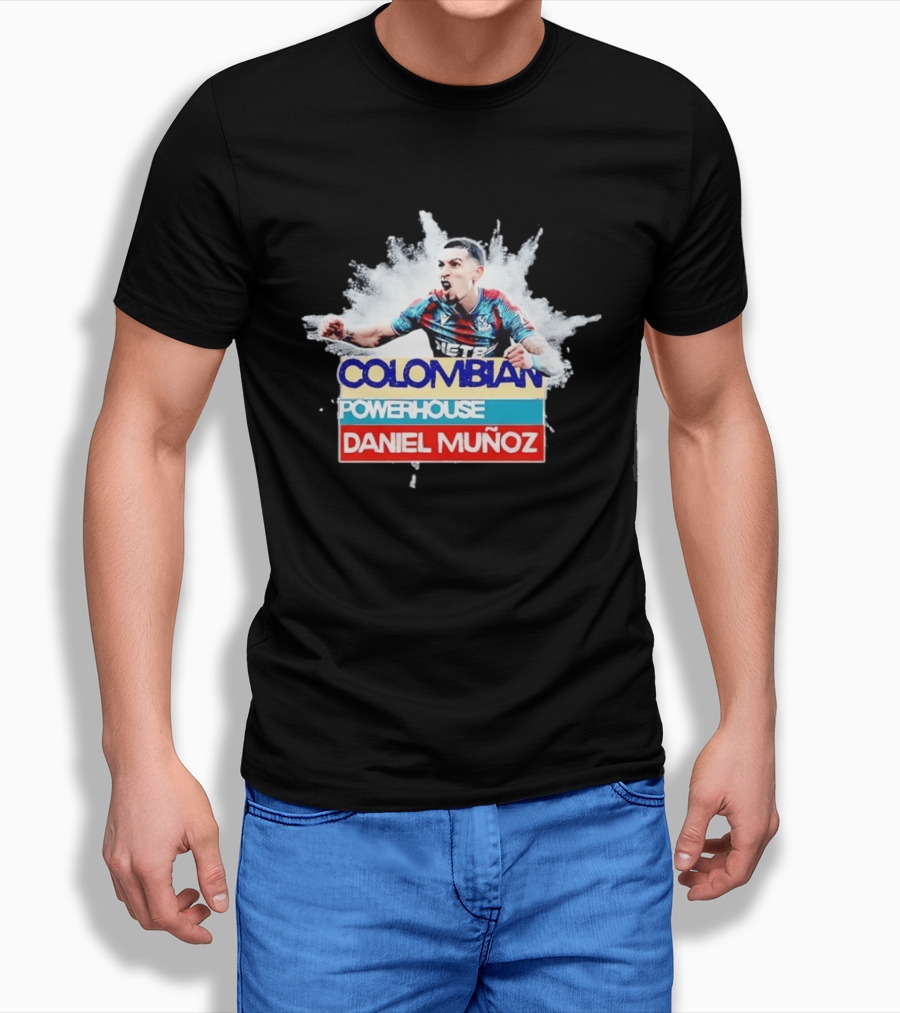 Colombian Powerhouse Daniel Muñoz Crystal Palace Premier League T-Shirt