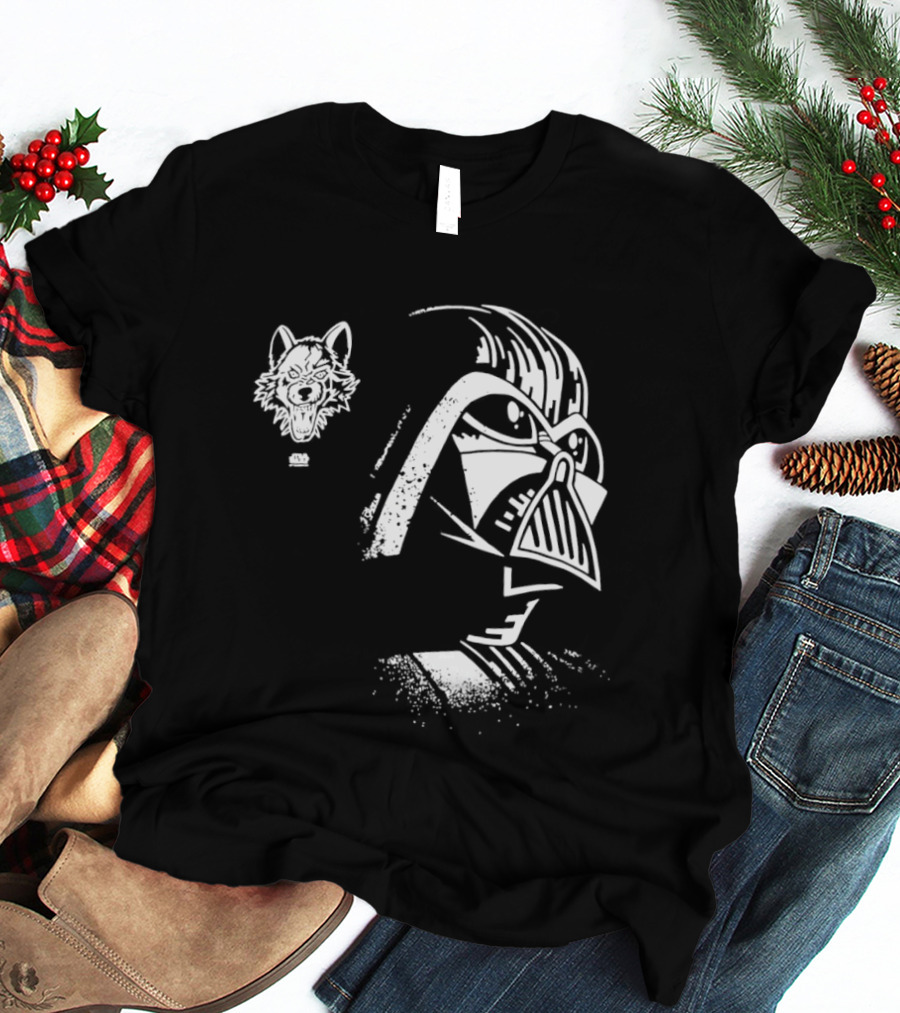 Darth Vader Galactic Empire Lightsaber Sith Star Wars Wolf Helmet T-Shirt