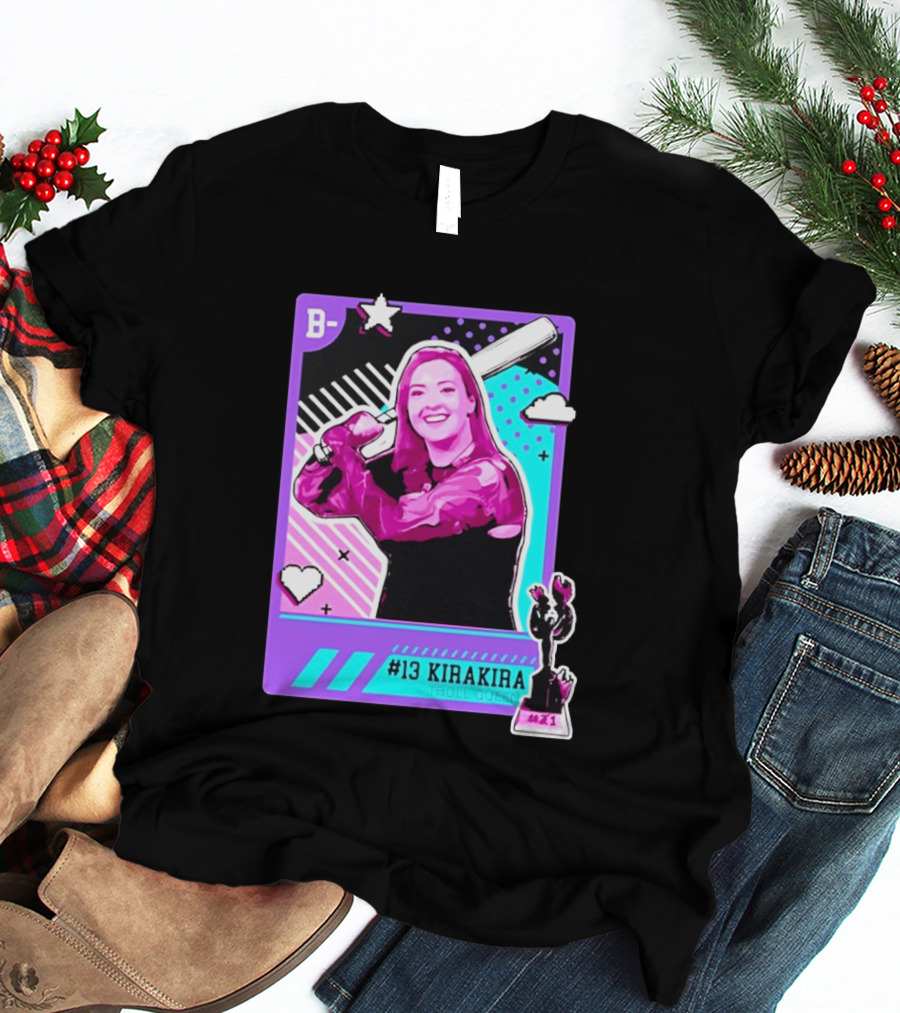 B Kirakira Troll Queen 13 X1 Star Baseball Player Card T-Shirt