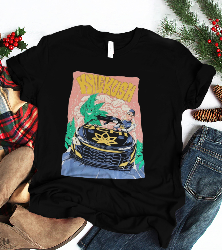 Kyle Kush NASCAR 8 3CHI Racing Car Cannabis T-Shirt