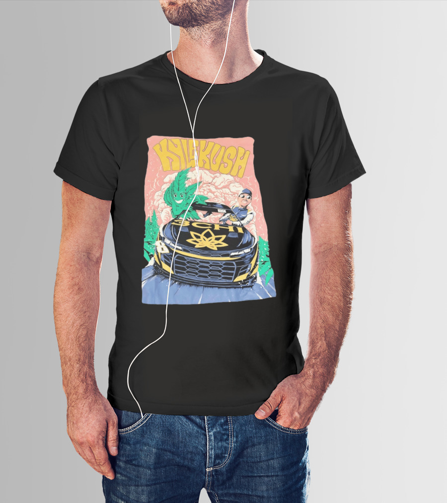 Kyle Kush NASCAR 8 3CHI Racing Car Cannabis T-Shirt