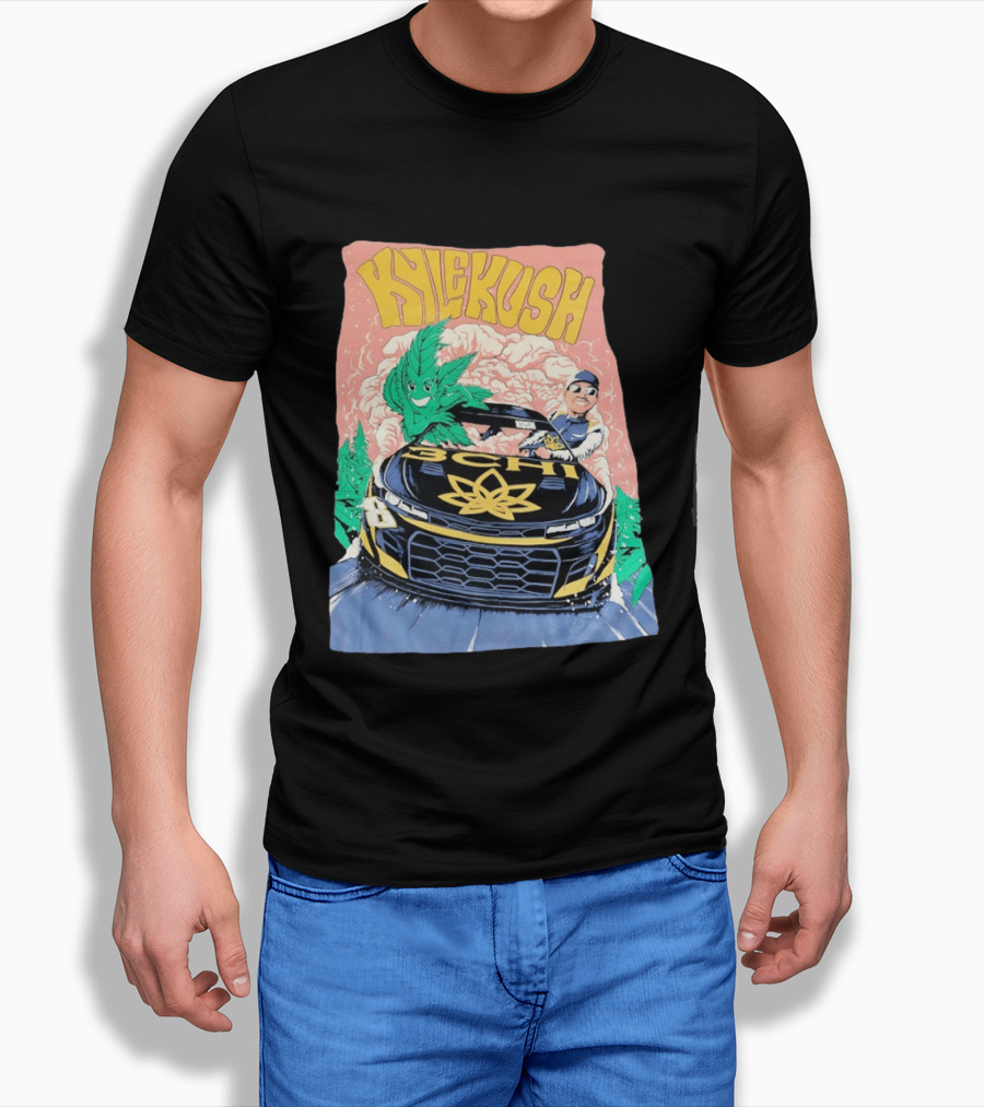 Kyle Kush NASCAR 8 3CHI Racing Car Cannabis T-Shirt