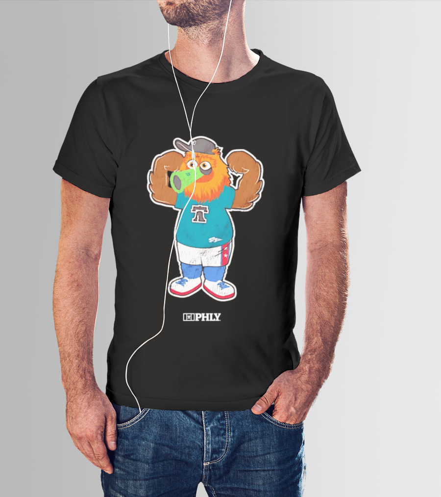 Phillie Phanatic Peashooter Phillies Eagles Plants Vs Zombies Mashup PHLY Fan T-Shirt