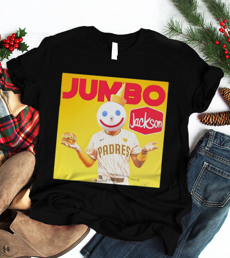 San Diego Padres MLB Jumbo Jack Jackson Collaboration T-Shirt