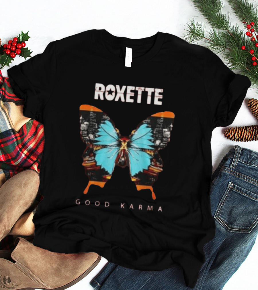 Original Roxette 40th Anniversary Tour Butterfly T-Shirt