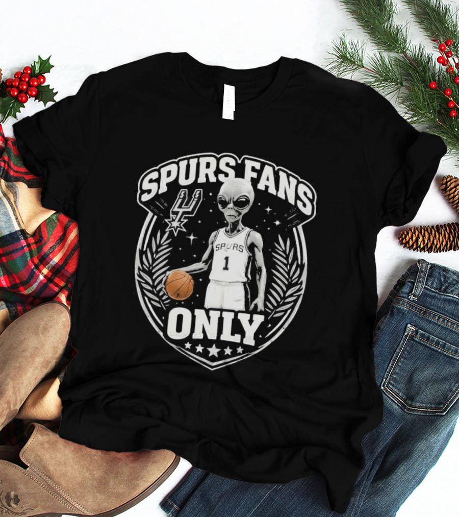 Spurs Fans Only Alien Basketball San Antonio 2026 T-Shirt