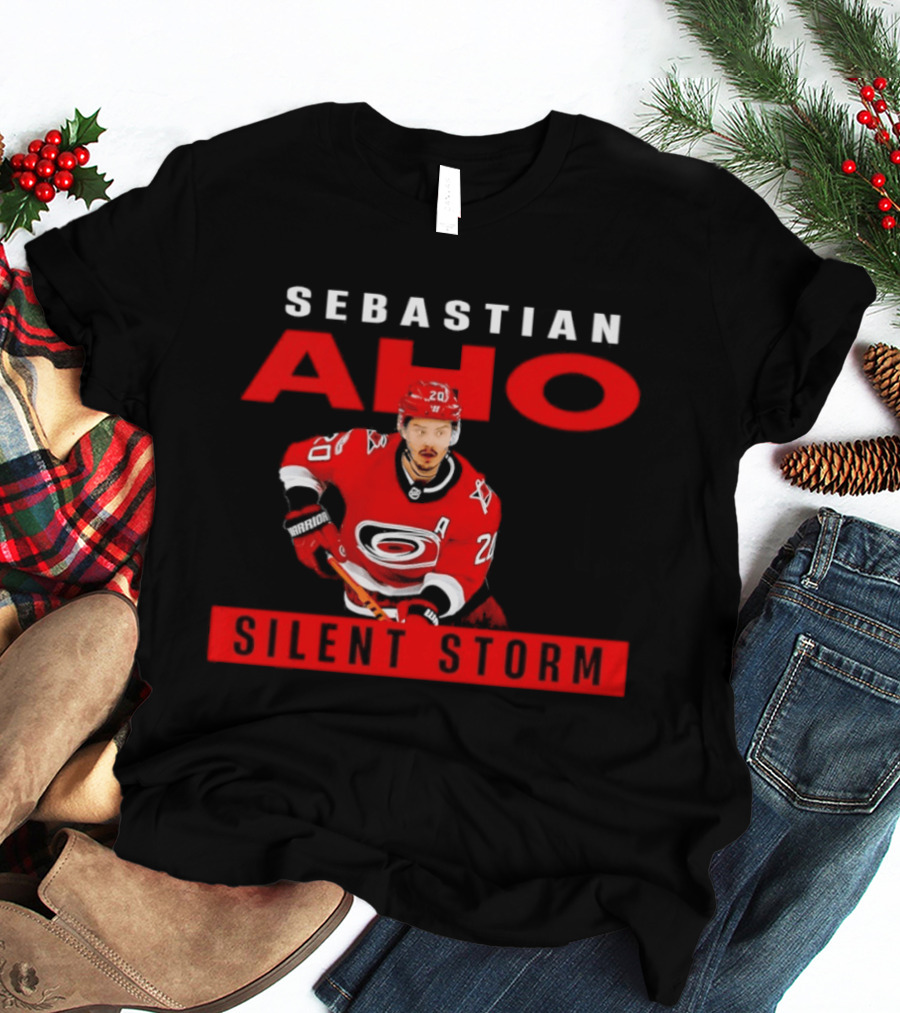 Sebastian Aho Carolina Hurricanes Silent Storm NHL T-Shirt