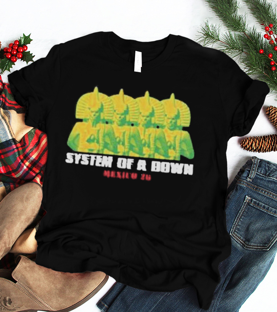 Original System Of A Down Pharaohs CDMX Mexico 2026 Event Estadio GNP Seguros May 27 28 T-Shirt