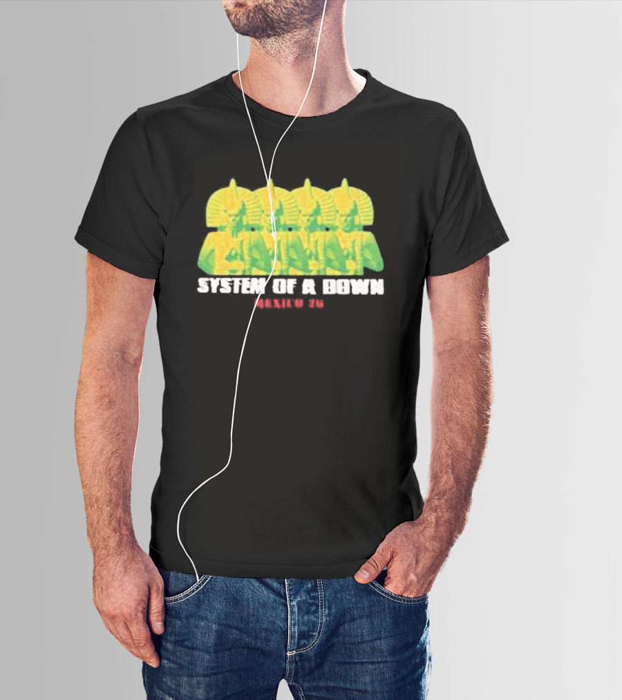 Original System Of A Down Pharaohs CDMX Mexico 2026 Event Estadio GNP Seguros May 27 28 T-Shirt