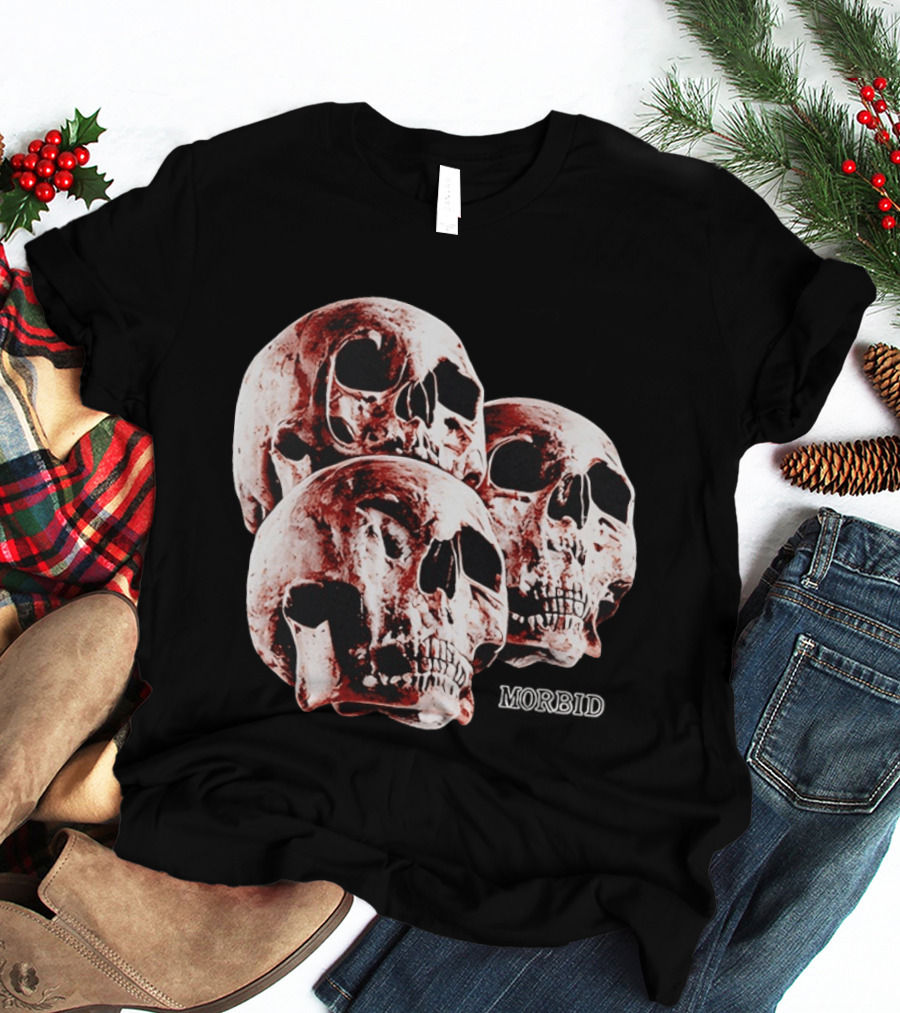 Skulls Skeleton Bones Cranium Head Anatomy Morbid Horror Death Mortality Macabre Incognito T-Shirt