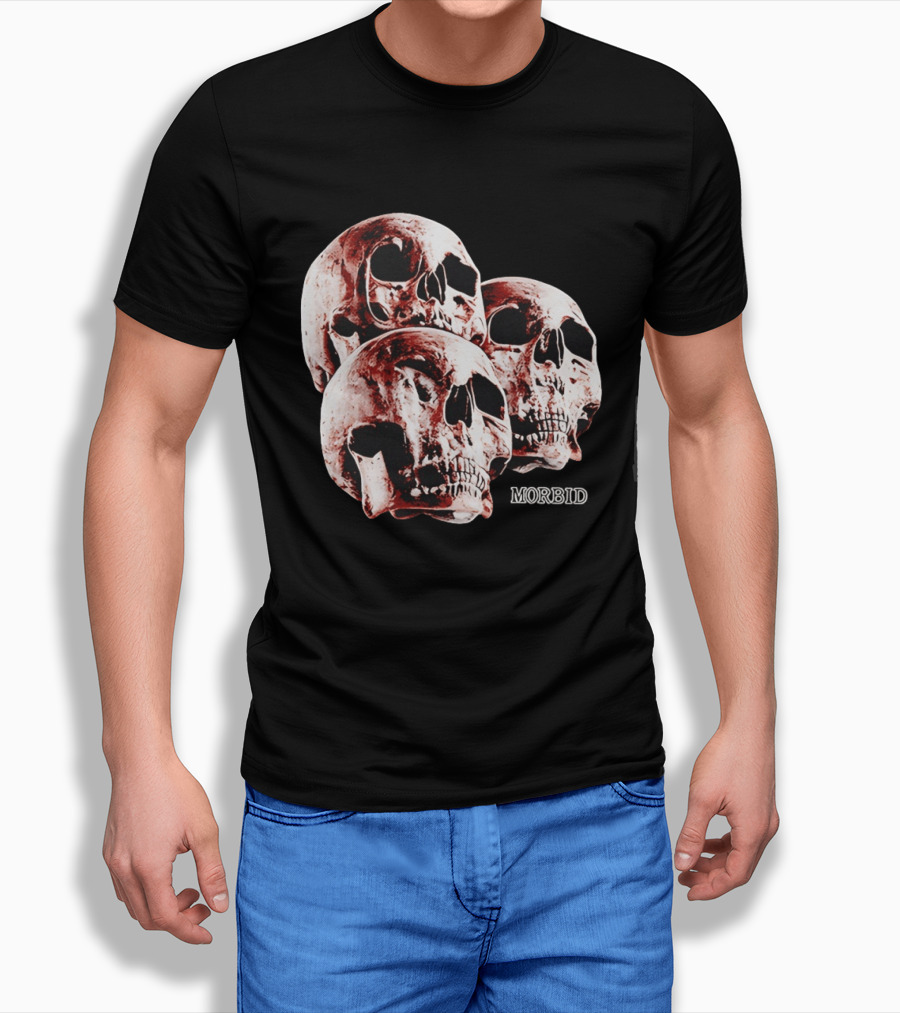 Skulls Skeleton Bones Cranium Head Anatomy Morbid Horror Death Mortality Macabre Incognito T-Shirt