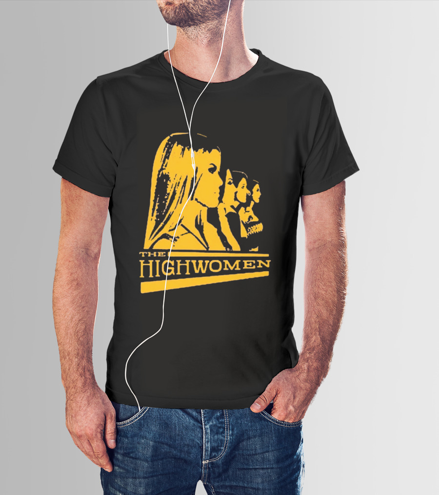The Highwomen 2026 Group Profile Logo In Bold Yellow T-Shirt
