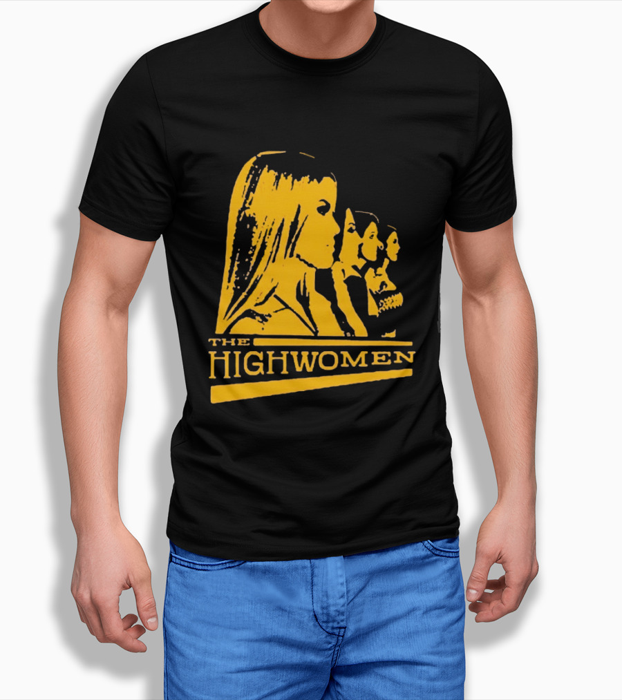 The Highwomen 2026 Group Profile Logo In Bold Yellow T-Shirt