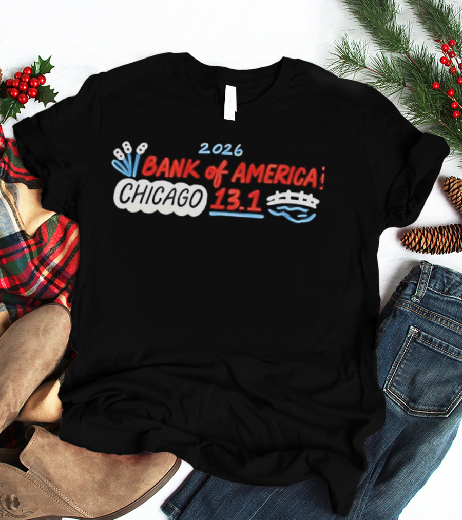 2026 Bank Of America Chicago 13.1 Bridge Cat Tails Athletic T-Shirt