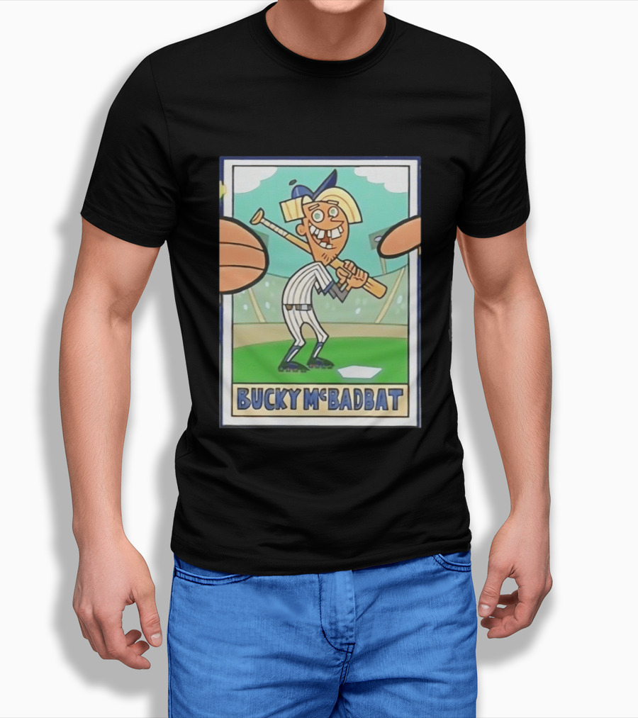 Bucky McBadbat Baseball Card The Fairly OddParents Trading Cards T-Shirt