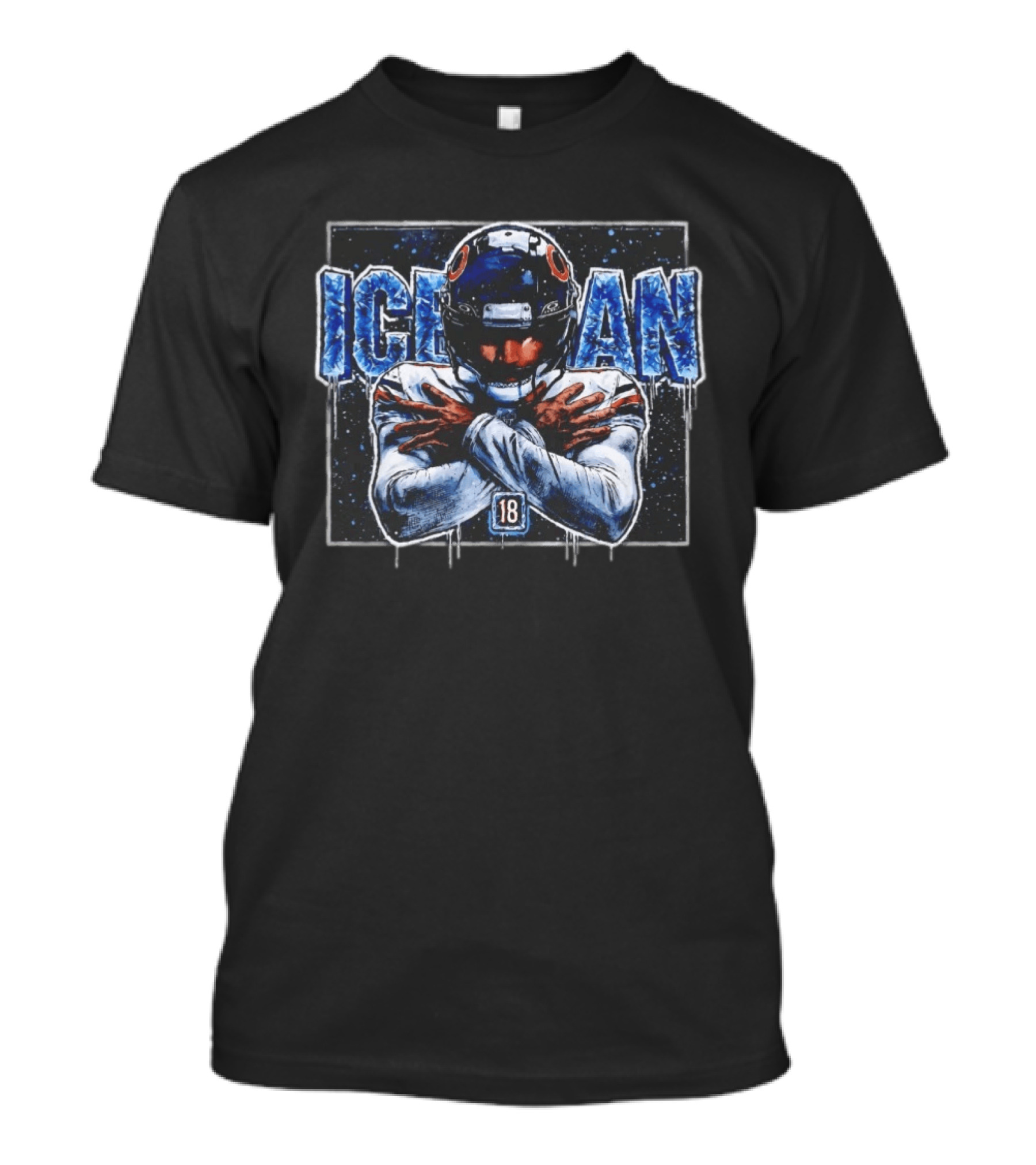 Caleb Williams Chicago Bears Iceman Football 18 Winter T-Shirt