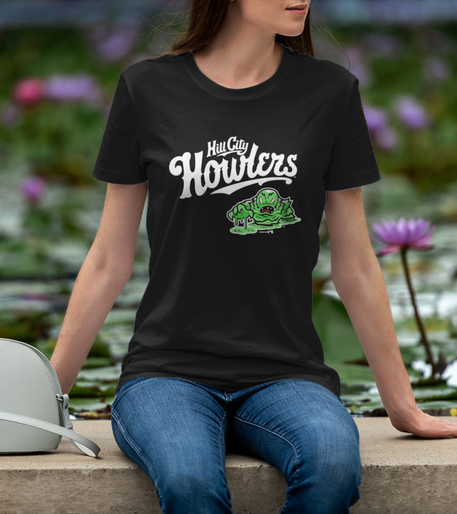 Hill City Howlers Swamp Monster Green Creature T-Shirt