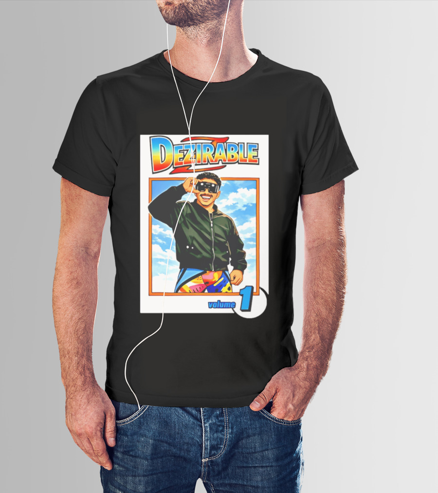 Dezirable Volume 1 Manga Cover Retro Style Sunglasses Colorful T-Shirt