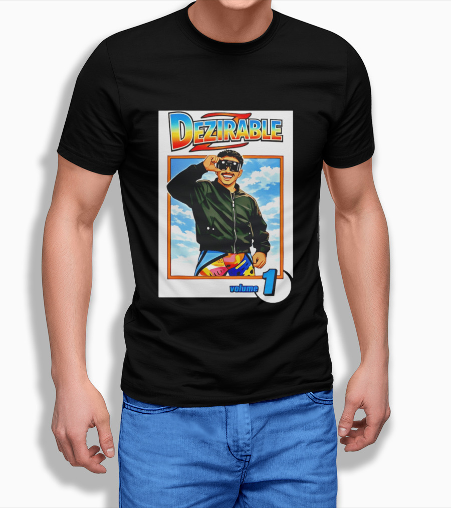 Dezirable Volume 1 Manga Cover Retro Style Sunglasses Colorful T-Shirt