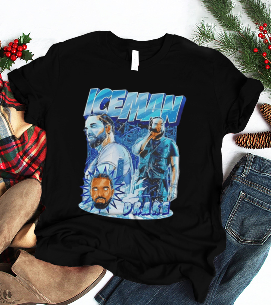 Drake Iceman Glowing Eyes Frozen City T-Shirt