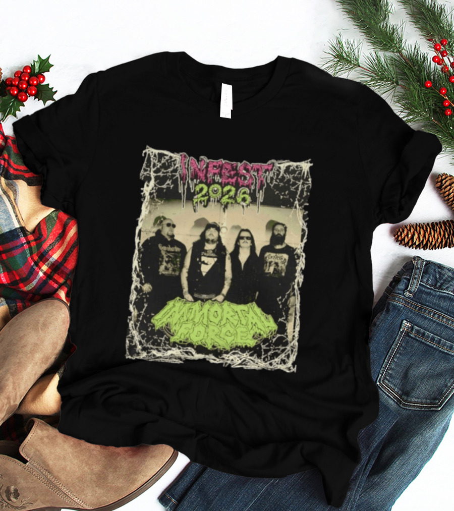 Infest 2026 Death Metal Canada Immortal Force Band T-Shirt