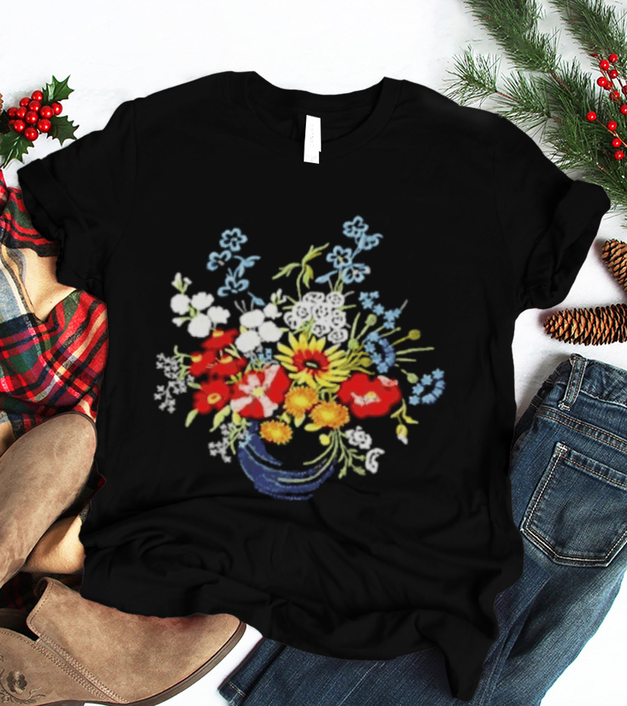 Paige Bueckers Embroidered Floral OKC T-Shirt