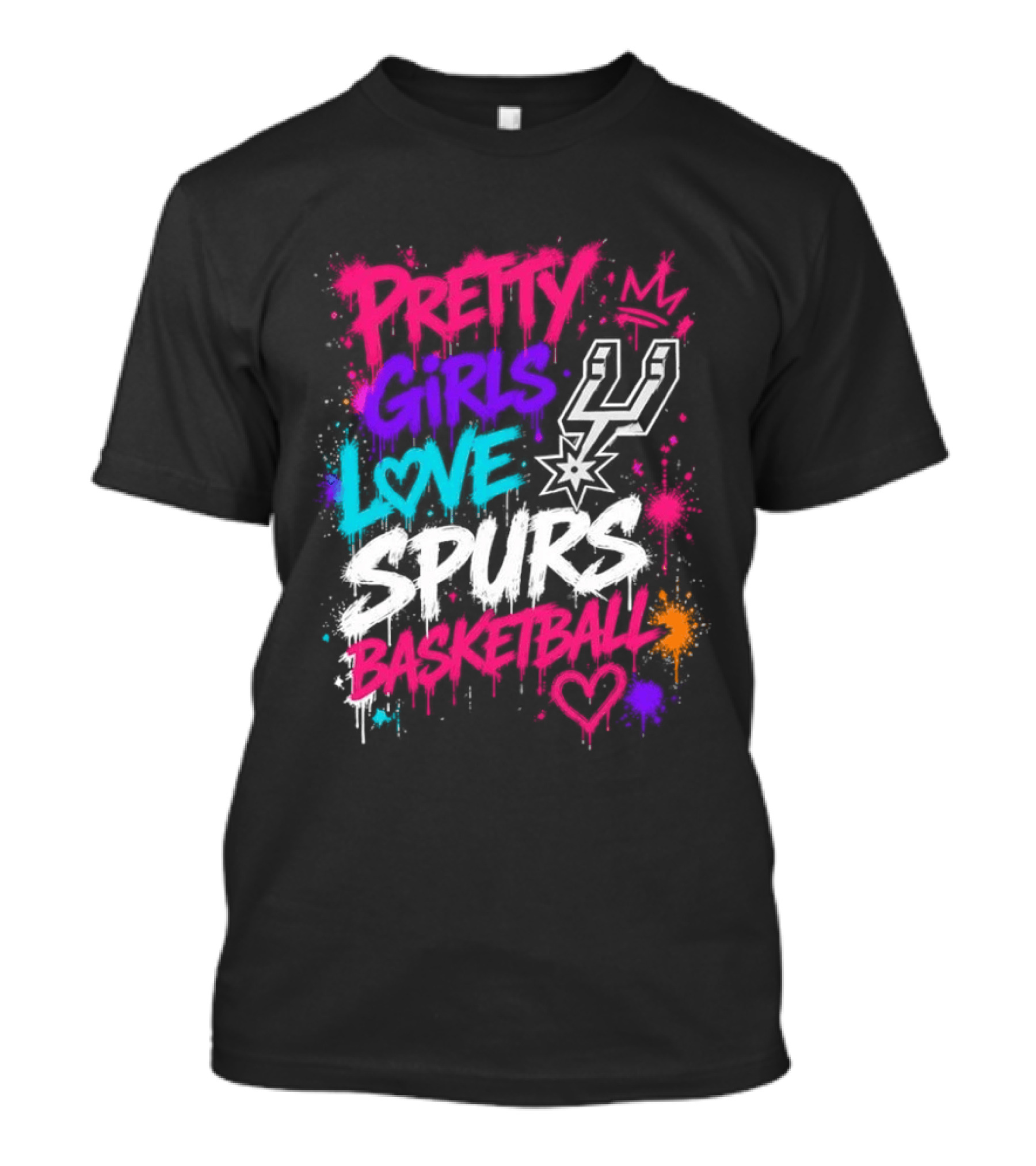 Pretty Girls Love Spurs Basketball San Antonio Spurs T-Shirt