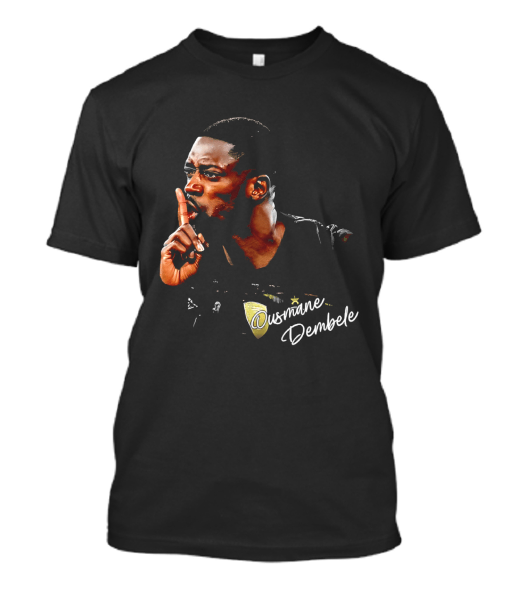 Ousmane Dembele Shhh Gesture PSG Soccer Star T-Shirt