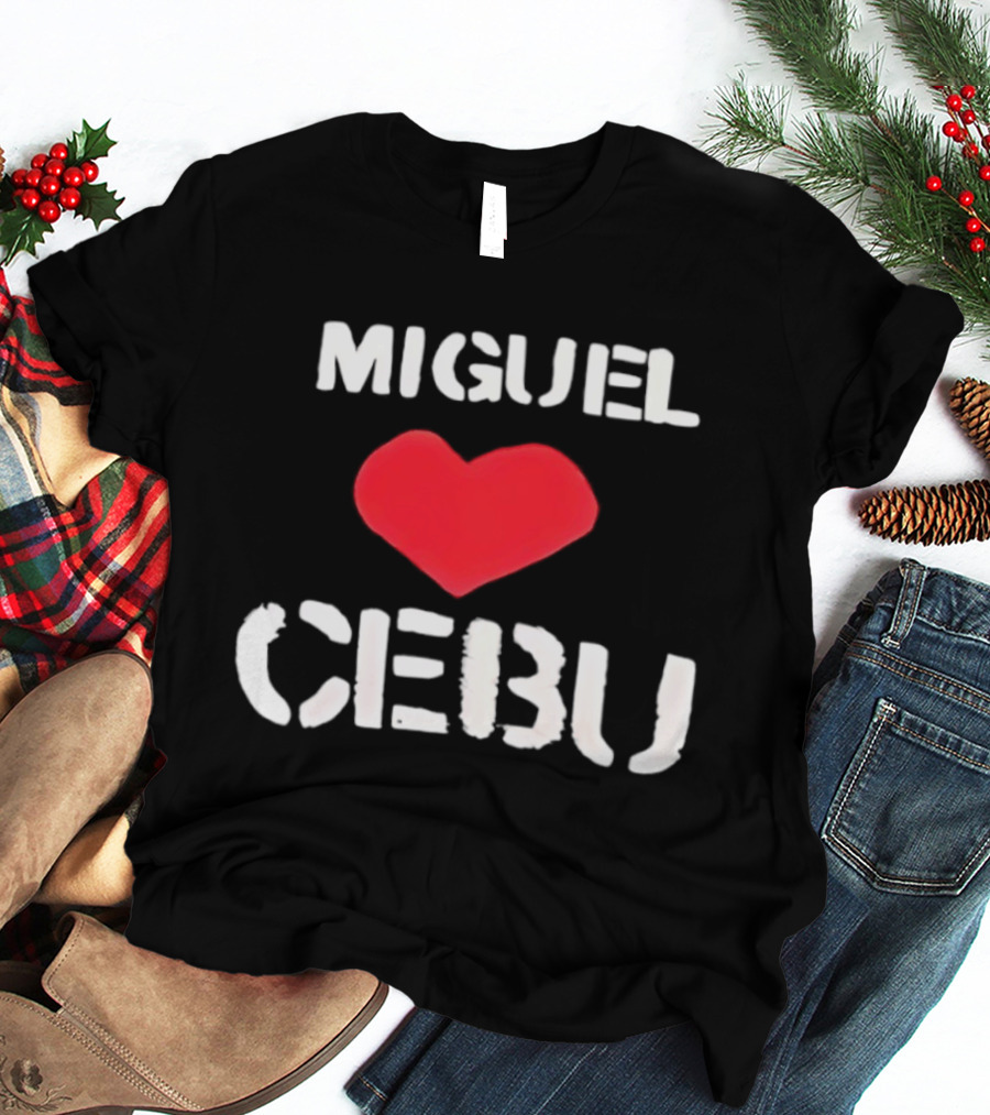 Miguel Loves Cebu Heart Souvenir Travel Destination T-Shirt