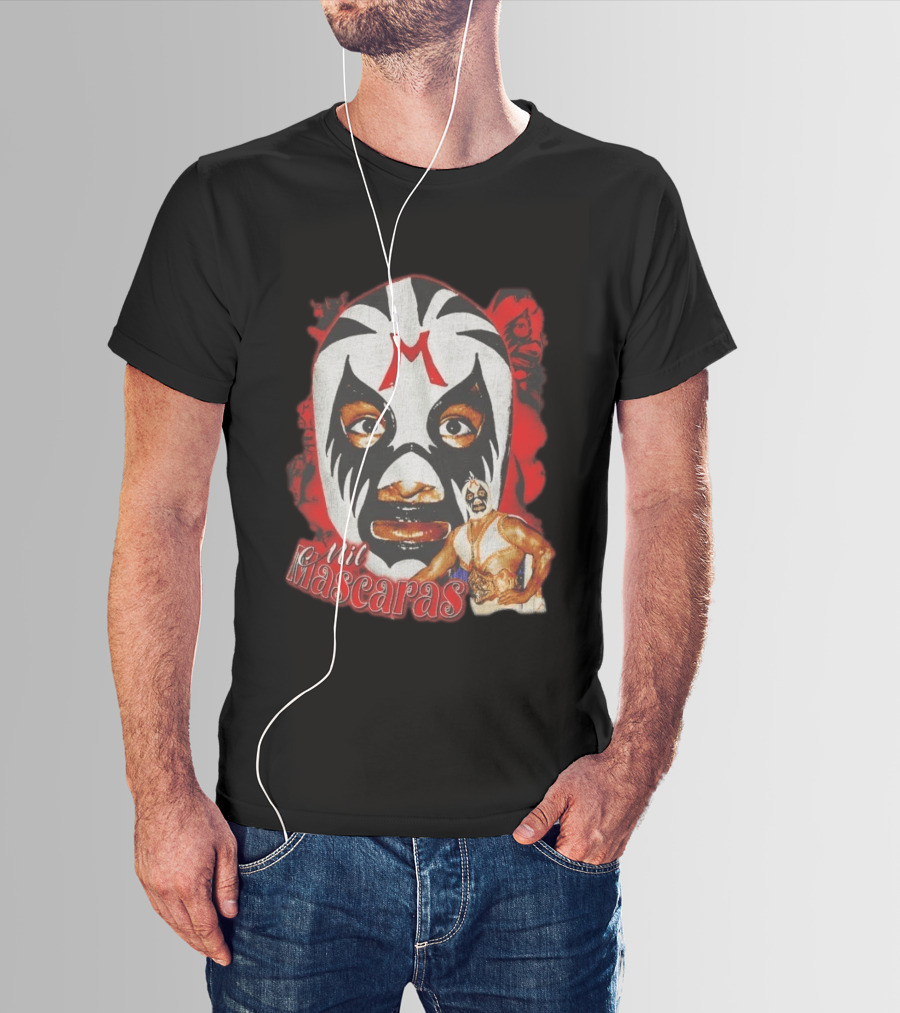 Mil Mascaras Lucha Libre Mask Iconic Mexican Wrestling Legend T-Shirt