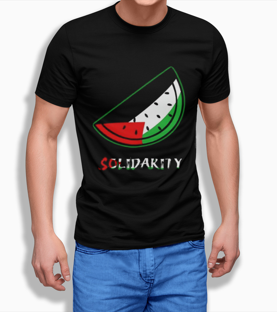 Solidarity Watermelon Palestinian Flag T-Shirt