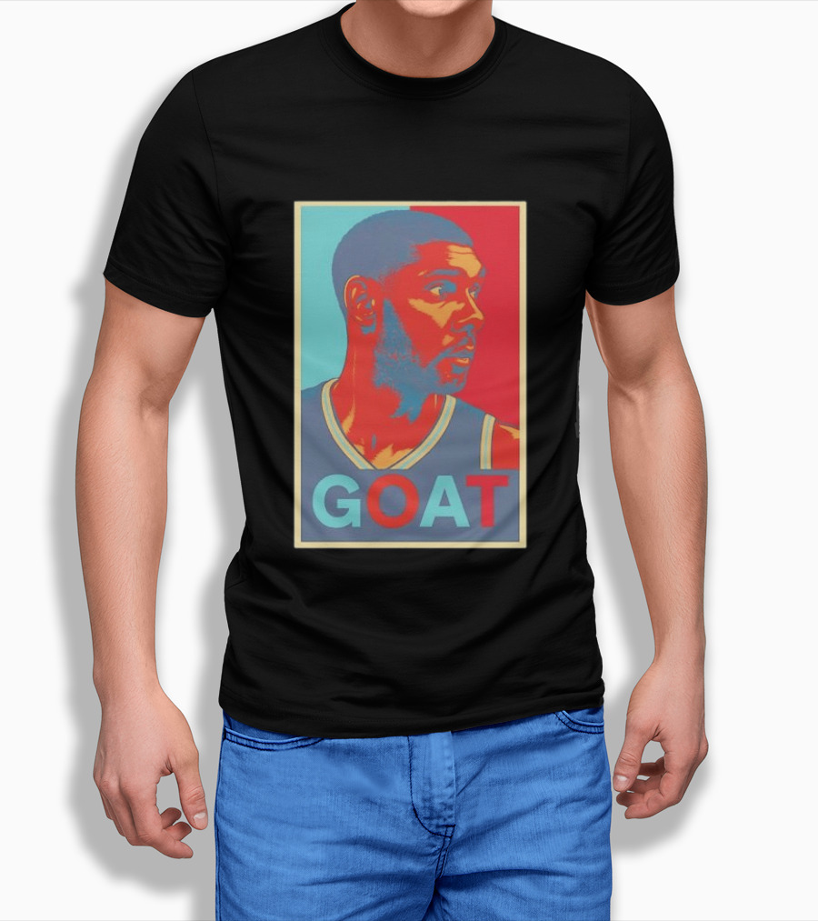 GOAT Tim Duncan San Antonio Spurs T-Shirt