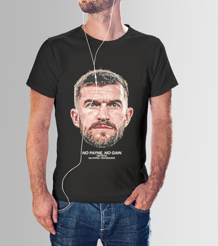 Tim Payne Wellington Phoenix No Payne No Gain Big Head T-Shirt