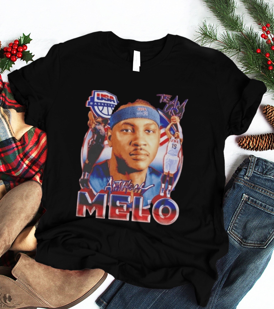 USA Basketball Team Anthony Melo Carmelo Anthony Player Team USA T-Shirt