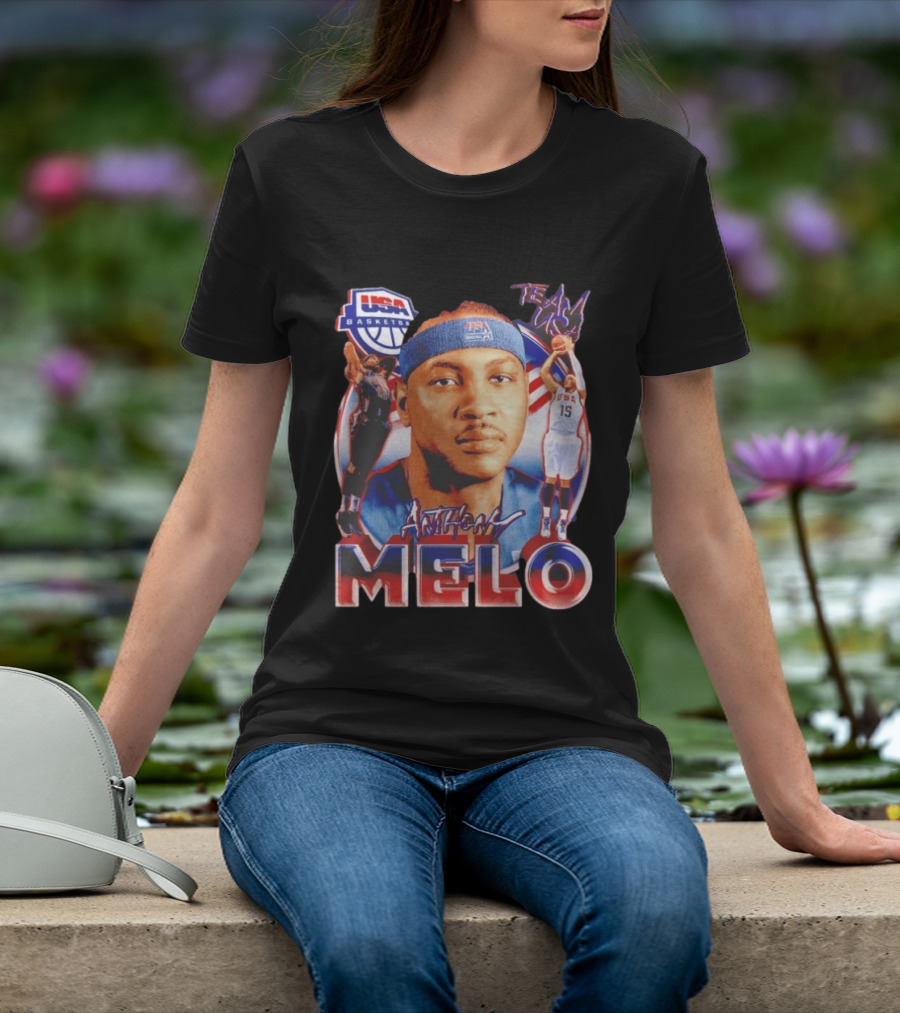 USA Basketball Team Anthony Melo Carmelo Anthony Player Team USA T-Shirt