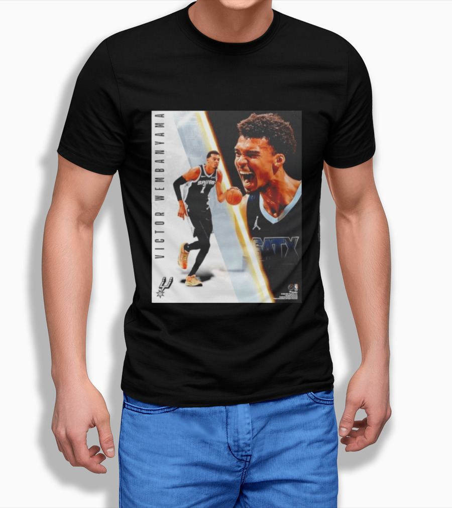 Victor Wembanyama San Antonio Spurs SATX Radiance Collage T-Shirt