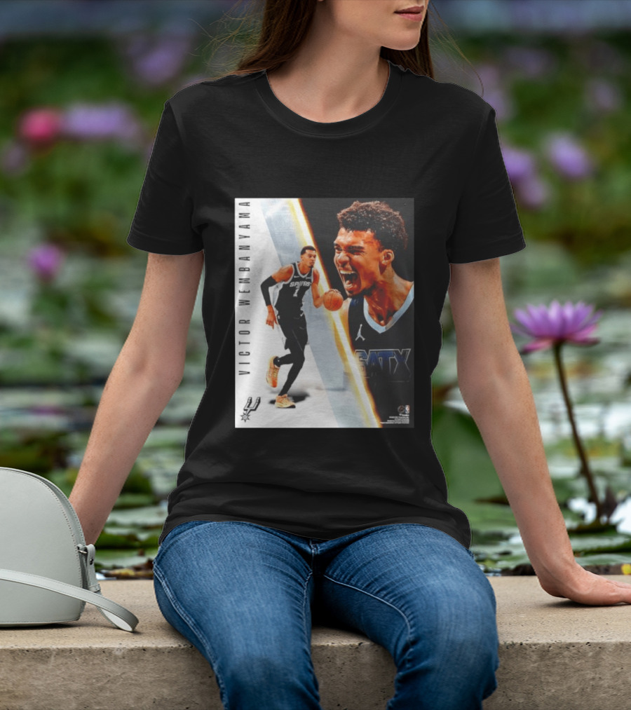 Victor Wembanyama San Antonio Spurs SATX Radiance Collage T-Shirt