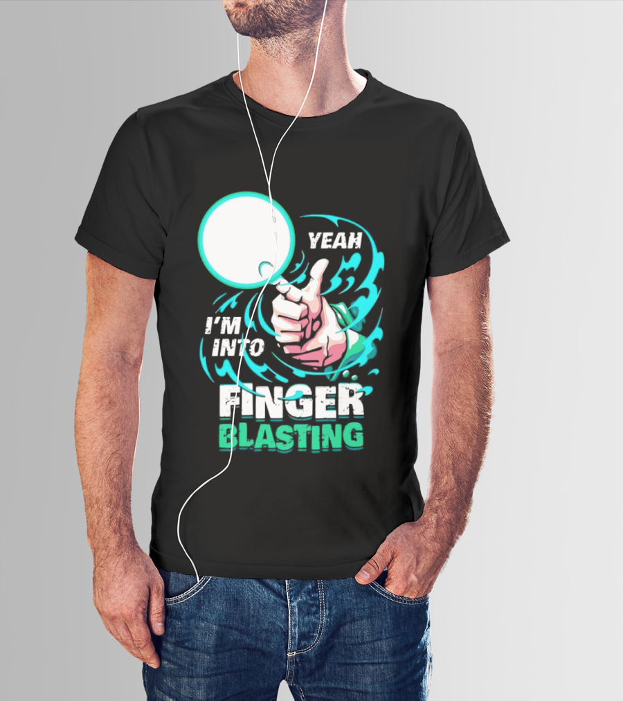 Yeah I Am Into Finger Blasting Cartoon Thumbs Up Spiral T-Shirt